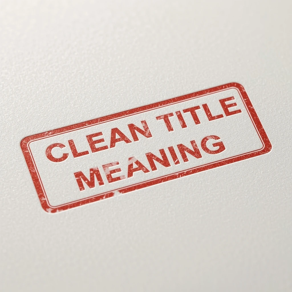 clean title meaning: what it is for cars and homes